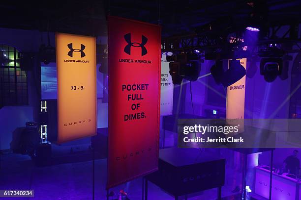 General view at the Under Armour Curry 3 Launch at Skylight Powerhouse on October 22, 2016 in the Bay Area, California.