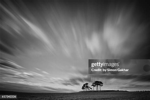 stunning black and white landscape photograph - sweeping landscape stock pictures, royalty-free photos & images