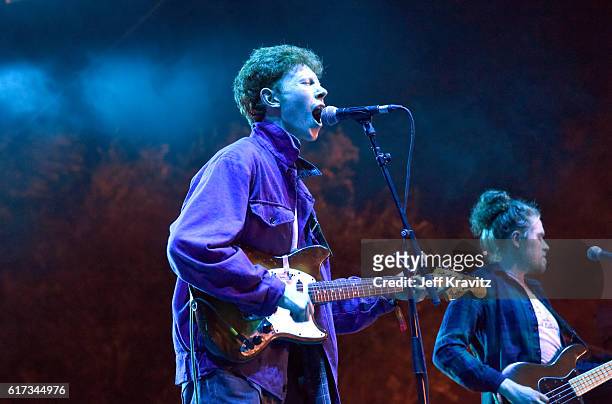 Santa Ana, CA Archy Marshall of King Krule performs on stage at the Beach Goth 2016 at Observatory OC on October 22, 2016 in Santa Ana, California.