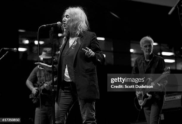 Singer Patti Smith performs onstage during the Beach Goth Festival at The Observatory on October 22, 2016 in Santa Ana, California.