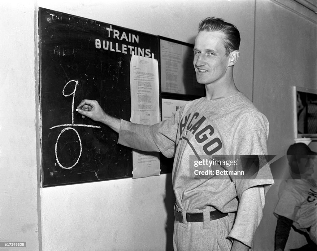 Cubs Ace Hank Borowy Chalks Up 9-0 Victory Over the Tigers