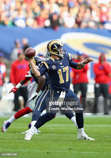 Case Keenum of Los ANgels Rams in action during the NFL International Series match between New York Giants and Los Angeles Rams at Twickenham Stadium...