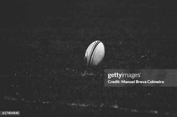 rugby ball - rugby pitch stock-fotos und bilder