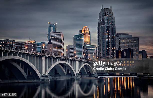 minneapolis - third avenue bridge stock pictures, royalty-free photos & images