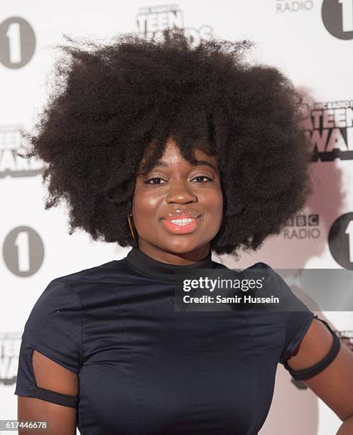 Clara Amfo attends BBC Radio 1's Teen Awards at SSE Arena Wembley on October 23, 2016 in London, England.