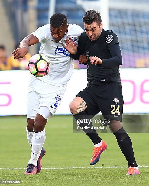 Rusescu of Osmanlispor in action during Turkish Spor Toto Super Lig match between Osmanlispor and Kasimpasa at Osmanli stadium in Ankara, Turkey on...