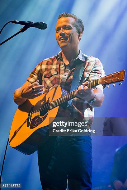 Jason Isbell performs at The Joy Theater on October 22, 2016 in New Orleans, Louisiana.