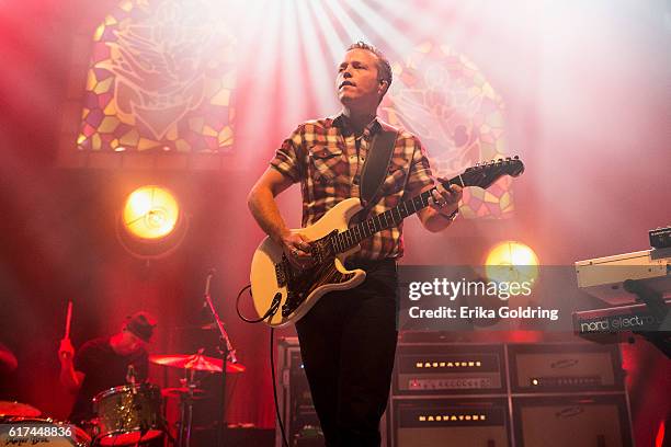 Chad Gamble and Jason Isbell perform at The Joy Theater on October 22, 2016 in New Orleans, Louisiana.