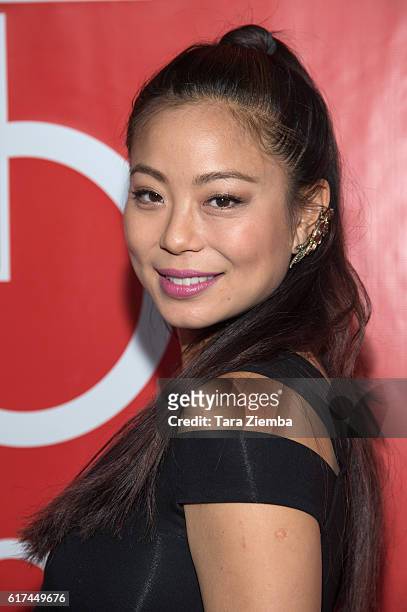 Actress Michelle Ang attends the Coalition of Asian Pacifics in entertainment 25th anniversary gala at Belasco Theatre on October 22, 2016 in Los...