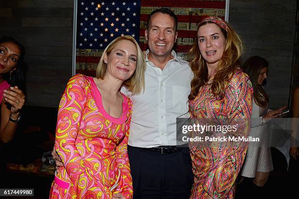 Andrea Canning, Tony Bancroft and Gigi Howard attend Andrea Greeven Douzet's Birthday Celebration at The Tuck Room on October 19, 2016 in New York...