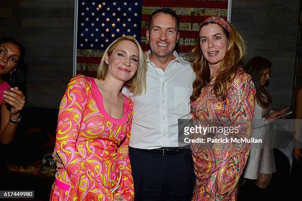 Andrea Canning, Tony Bancroft and Gigi Howard attend Andrea Greeven Douzet's Birthday Celebration at The Tuck Room on October 19, 2016 in New York...