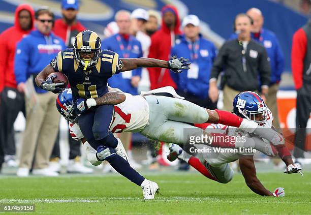 Tavon Austin of Los Angels Rams runs the ball during the NFL International Series match between New York Giants and Los Angeles Rams at Twickenham...