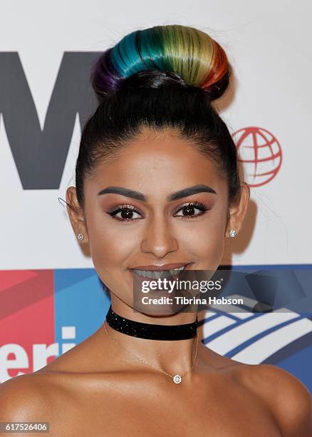 Nelufar Hedayat attends the International Women's Media Foundation 27th annual Courage In Journalism Awards at the Beverly Wilshire Four Seasons...