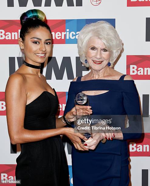 Nelufar Hedayat and Diane Rehm attend the International Women's Media Foundation 27th annual Courage In Journalism Awards at the Beverly Wilshire...