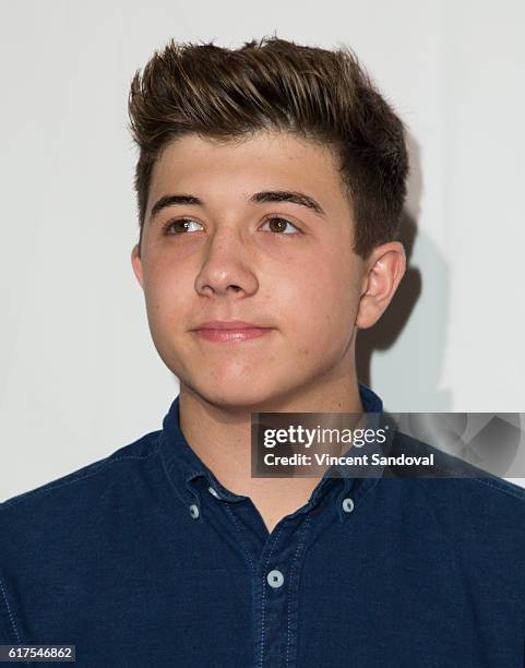 Actor Bradley Steven Perry attends Elizabeth Glaser Pediatric AIDS Foundation's 27th annual A Time For Heroes at Smashbox Studios on October 23, 2016...
