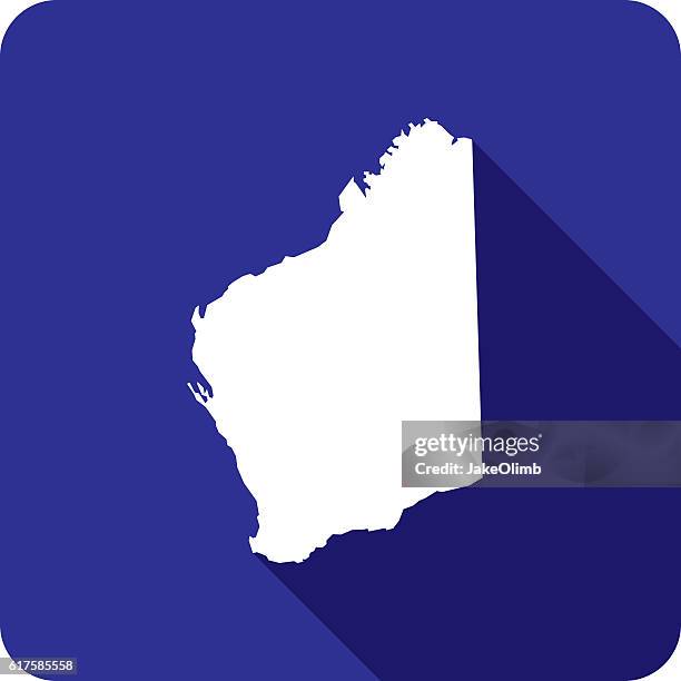 western australia icon silhouette - western australia stock illustrations