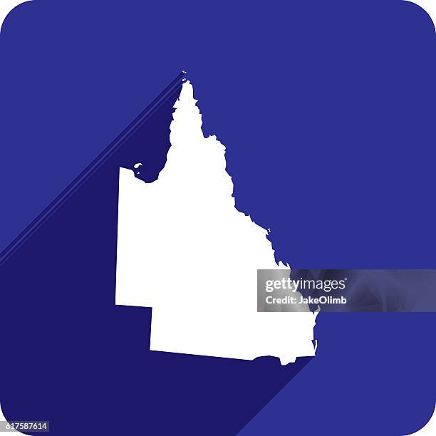 queensland icon silhouette - brisbane stock illustrations