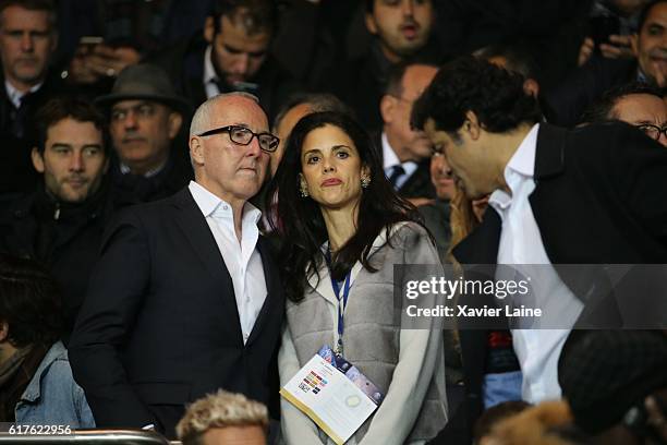 Frank McCourt and his wife Monica McCourt attend the French Ligue 1 match between Paris Saint-Germain and Olympique de Marseille at Parc des Princes...