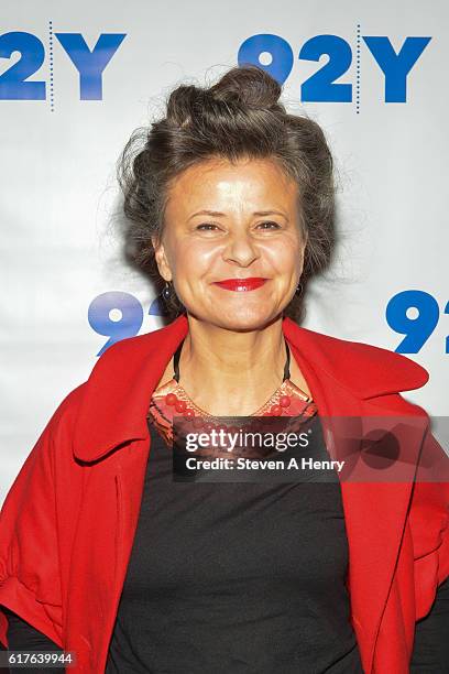 Tracey Ullman attends Tracey Ullman In Conversation With Patricia Marx at 92nd Street Y on October 23, 2016 in New York City.