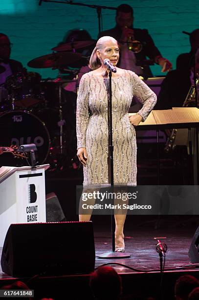 Host Patti Austin performs at the Apollo Celebration of Ella at The Apollo Theater on October 22, 2016 in New York City.