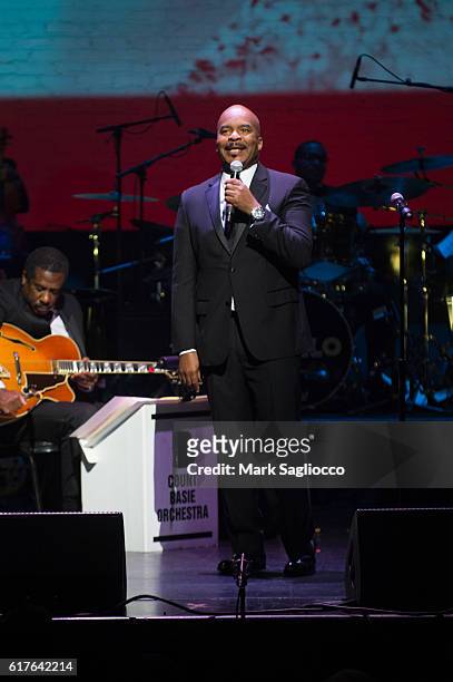 Host David Alan Grier performs at the Apollo Celebration of Ella at The Apollo Theater on October 22, 2016 in New York City.