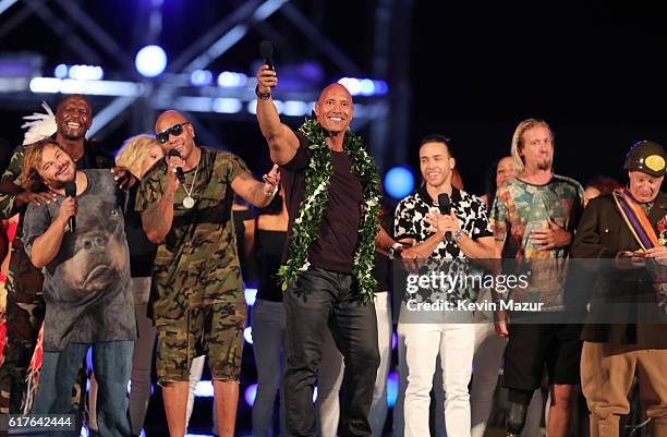 Flo Rida Spikes Terry Crews, Jack Black, Flo Rida, Dwayne 'The Rock' Johnson, Prince ...