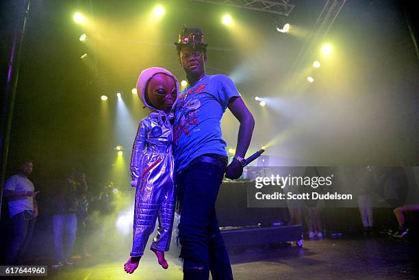 Rapper Ugly God performs onstage during the Beach Goth Festival at The Observatory on October 23, 2016 in Santa Ana, California.