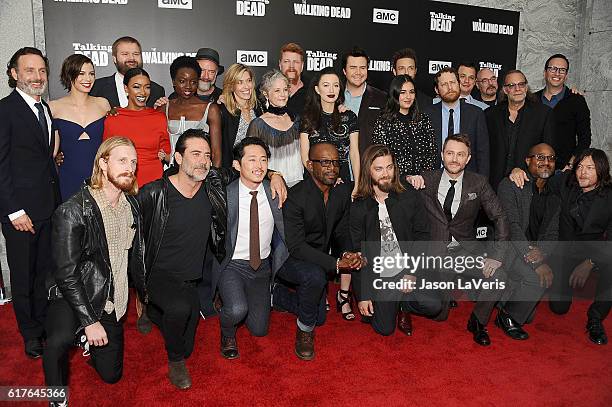 Andrew Lincoln, Robert Kirkman, Christian Serratos, Danai Gurira, Lauren Cohan, Melissa McBride, Michael Cudlitz, Alanna Masterson, Sonequa Martin,...