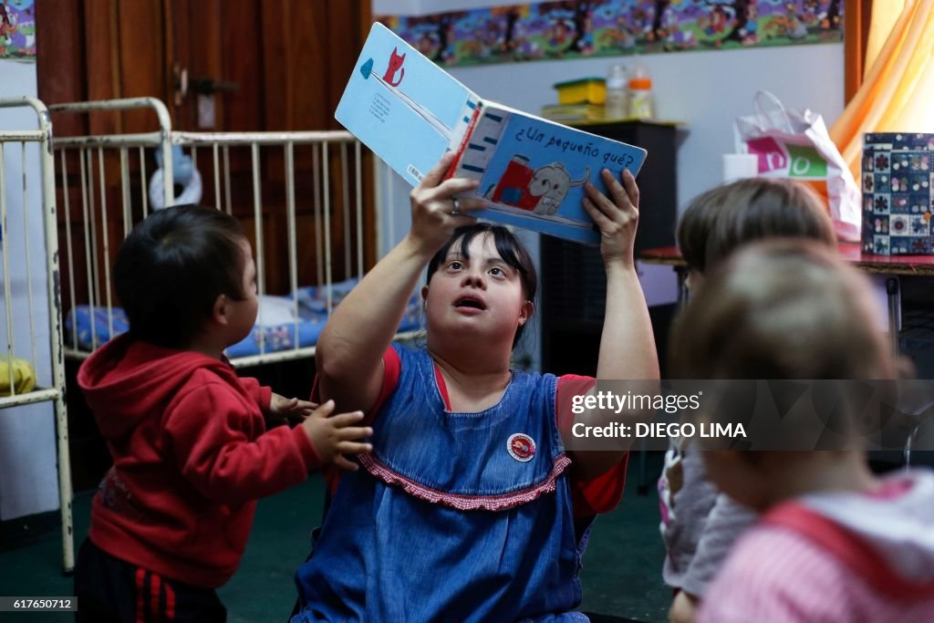 ARGENTINA-TEACHER-CHILDREN-DOWN SYNDROME