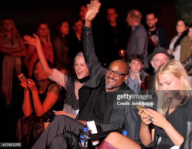 Actor Seth Gilliam attends AMC presents "Talking Dead Live" for the premiere of "The Walking Dead" at Hollywood Forever on October 23, 2016 in...