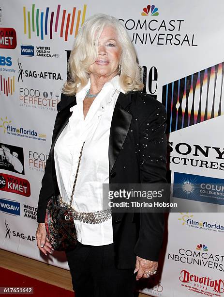 Connie Stevens attends the 12th annual La Femme International Film Festival closing ceremony at The Los Angeles Theatre Center on October 23, 2016 in...