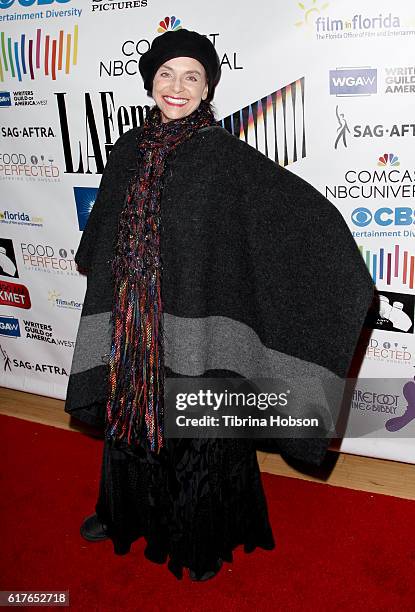 Valerie Harper attends the 12th annual La Femme International Film Festival closing ceremony at The Los Angeles Theatre Center on October 23, 2016 in...