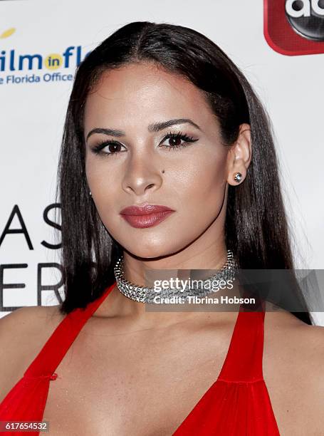 Harmony Santana attends the 12th annual La Femme International Film Festival closing ceremony at The Los Angeles Theatre Center on October 23, 2016...