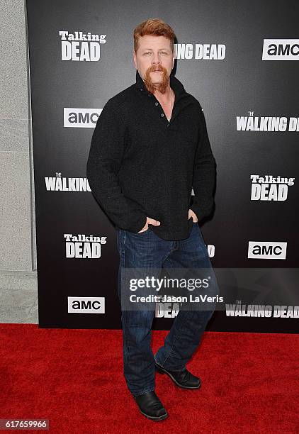 Actor Michael Cudlitz attends the live, 90-minute special edition of "Talking Dead" at Hollywood Forever on October 23, 2016 in Hollywood, California.