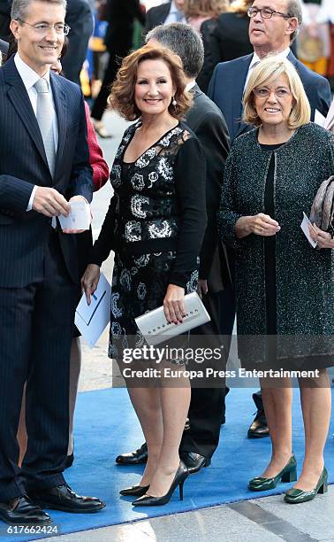 Queen Letizia of Spain's mother Paloma Rocasolano attends the Princesa de Asturias Awards 2016 ceremony at the Campoamor Theater on October 21, 2016...