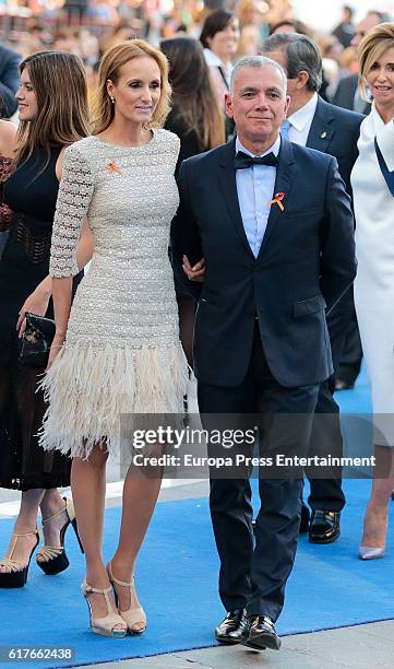 Sandra Ibarra and Juan Ramon Lucas attend the Princesa de Asturias Awards 2016 ceremony at the Campoamor Theater on October 21, 2016 in Oviedo, Spain.