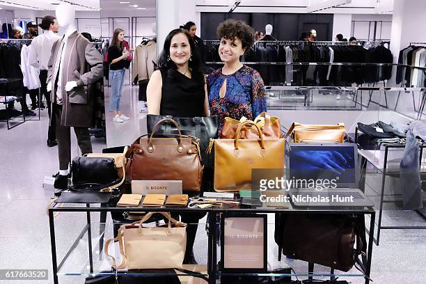 Claire Marino & Erica Sabatini attends Artisan Day hosted by Barneys New York at the Madison Avenue Flagship on October 22, 2016 in New York City.