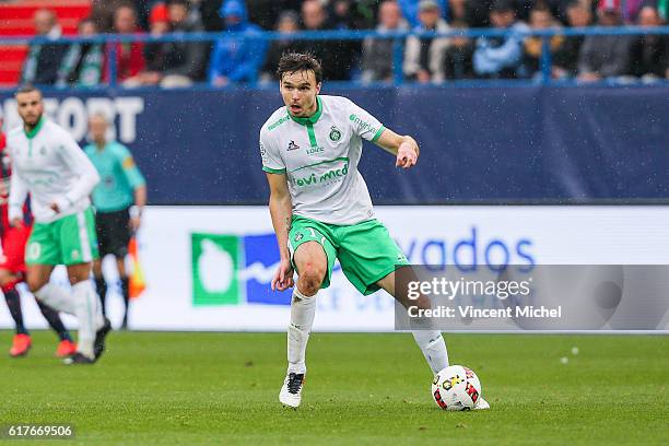 Ole Kristian Selnaes of Saint-Etienne during the Ligue 1 match between SM Caen and AS Saint-Etienne at Stade Michel D'Ornano on October 23, 2016 in...