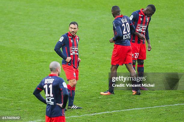 Steed Malbranque of Caen during the Ligue 1 match between SM Caen and AS Saint-Etienne at Stade Michel D'Ornano on October 23, 2016 in Caen, France.