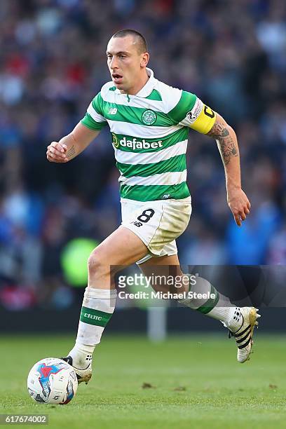 Scott Brown of Celtic during the Betfred Cup Semi-Final match between Rangers and Celtic at Hampden Park on October 23, 2016 in Glasgow, Scotland.