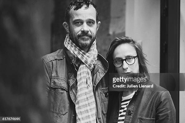 Directors Celine Sciamma and Claude Barras are photographed for Le Film Francais on October 14, 2016 in Paris, France.