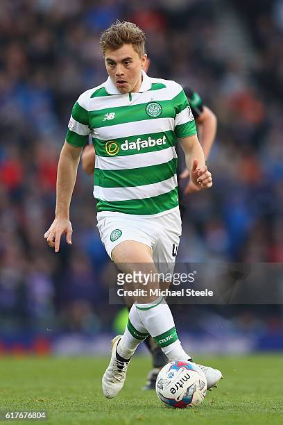 James Forrest of Celtic during the Betfred Cup Semi-Final match between Rangers and Celtic at Hampden Park on October 23, 2016 in Glasgow, Scotland.