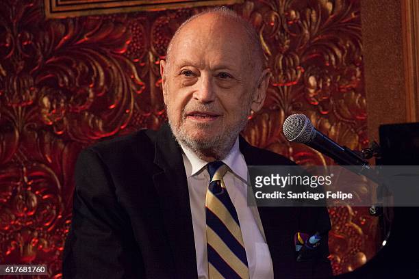 Charles Strouse performs onstage during Best In Shows "A Star-Studded Cabaretat" at 54 Below on October 23, 2016 in New York City.
