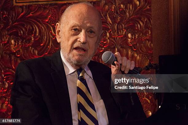 Charles Strouse performs onstage during Best In Shows "A Star-Studded Cabaretat" at 54 Below on October 23, 2016 in New York City.