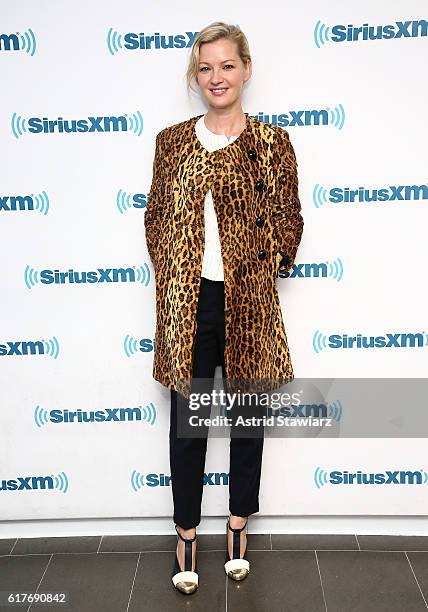 Actress Gretchen Mol visits the SiriusXM Studios on October 24, 2016 in New York City.