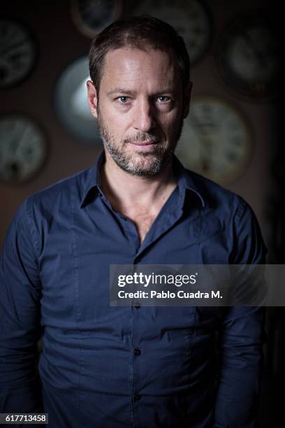 German director Florian Gallenberger poses for a portrait session on October 24, 2016 in Madrid, Spain.