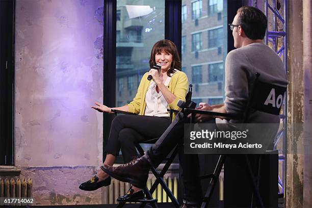 The Build Series presents actress Mary Steenburgen to discuss "Last Man On Earth" at AOL HQ on October 24, 2016 in New York City.