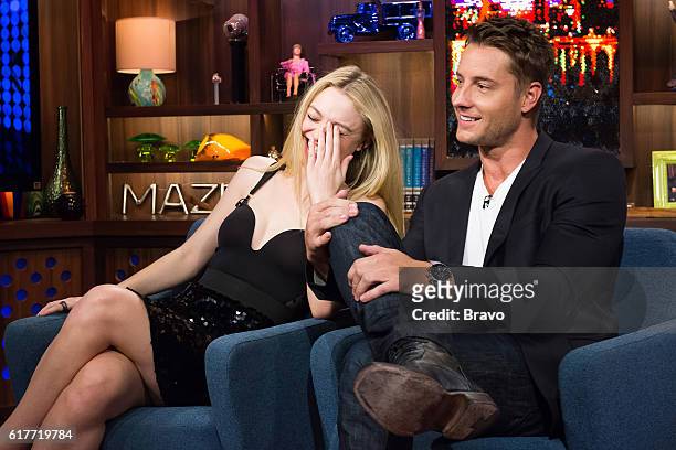 Pictured : Dakota Fanning and Justin Hartley --