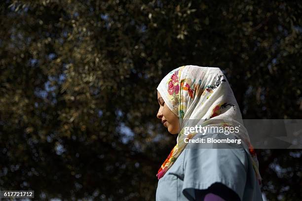 Dr. Dalia Nassman, an American born Muslim and resident of emergency medicine at Arrowhead Regional Medical Center, stands for a photograph in...