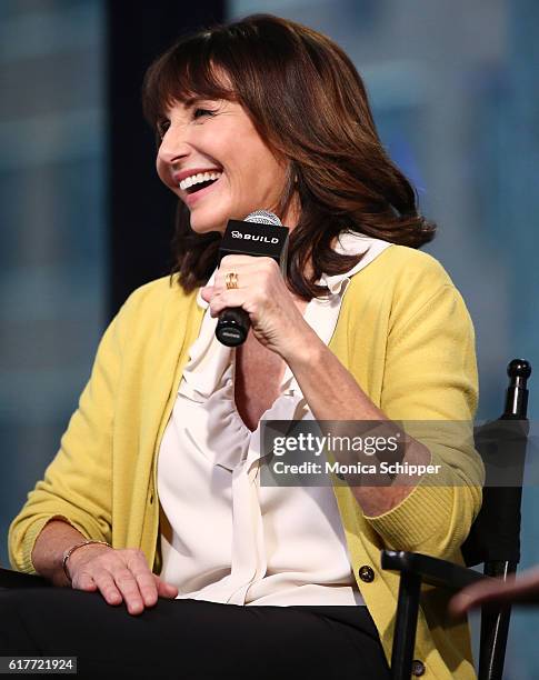 Actress Mary Steenburgen speaks at The Build Series Presents Mary Steenburgen Discussing "Last Man On Earth" at AOL HQ on October 24, 2016 in New...